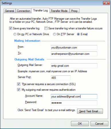 Mail Settings