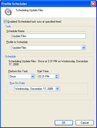 Schedule a Profile