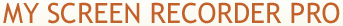 My Screen Recorder Pro - Professional Screen Recording Software, that captures your desktop activity and makes AVI, WMV and Flash presentations.
