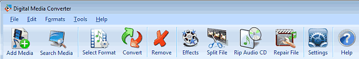 Digital Media Converter - Conversion button
