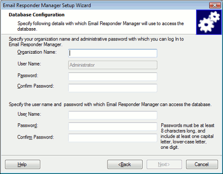 Configure the Email Responder Database