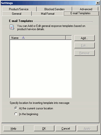 Mail Format Settings
