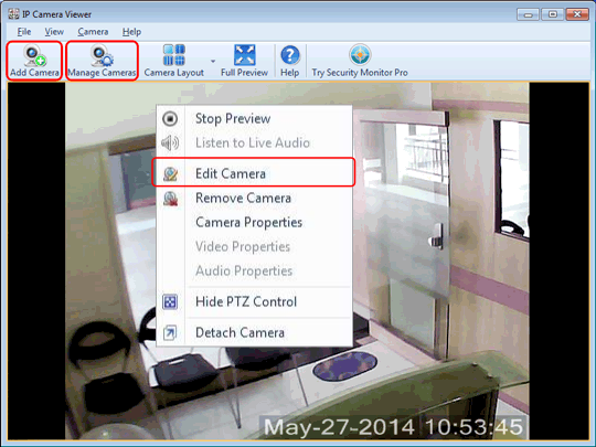 View store camera ip