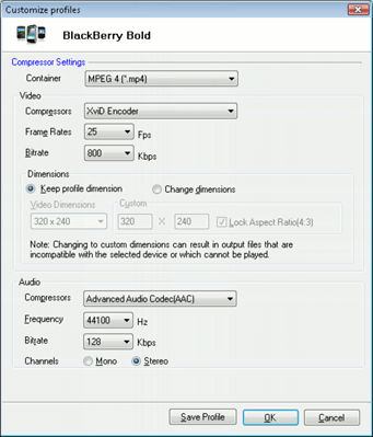 BlackBerry Bold Settings