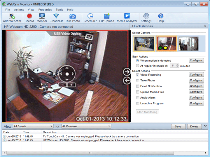 WebCam Monitor - WebCam Surveillance 